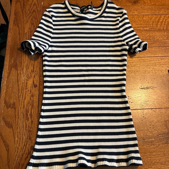 Theory Tops - Theory Navy and White Striped Dress